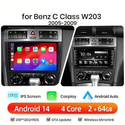 Carplay Autoradio – Android Autoradio – Multimedia Radio – Draadloos CarPlay – Auto Stereo – 9 Inch IPS Touchscreen – 2+64GB Opslag