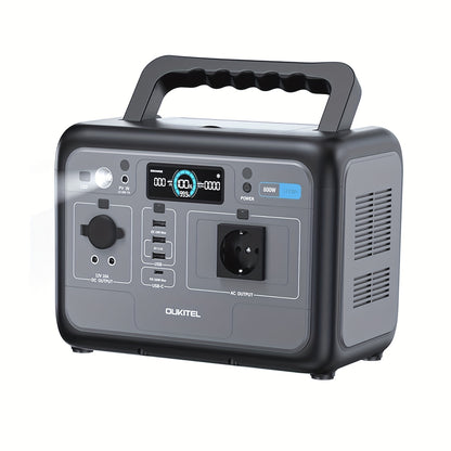 Draagbare Power Station – Mobiele Generator – Noodstroomvoorziening – Zonne-Accu – Energie-opslag – 512Wh Lithium IJzerfosfaat Batterij – Snelladen 1 Uur 500W AC