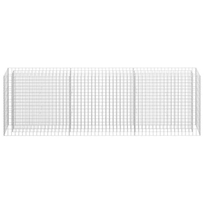 Bloembak – Plantenbak – Kweekbak – Moestuinbak – Bloempot – Gegalvaniseerd Staal – 270x30x90 cm – Vorstbestendig – Lichtgewicht