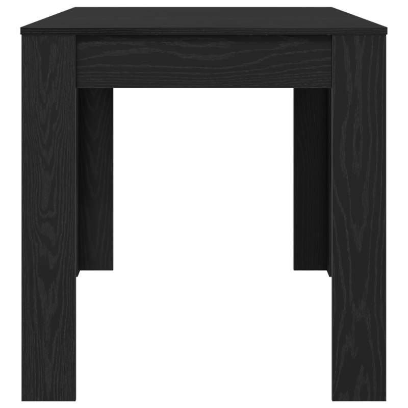 Black Oak Dining Table 140×74.5×76 Cm Wood Material - Modern Simple Style - for Home & Restaurant - Oak-Look Surface - Scratch-Resistant & Easy to Clean - Stable Plate Construction - Space for 6-8 People
