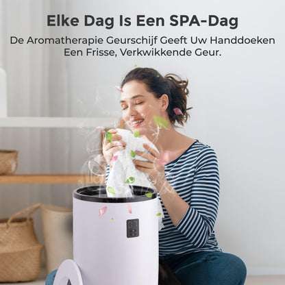 Handdoekwarmer – Elektrische Handdoekverwarmer – Handdoekdroger – Badkamerverwarmer – Handdoekverwarmer Compact – Timer Met Automatische Uitschakeling – Zwart