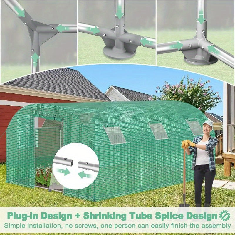 Kassenfolie – Folie Tuinkas – Plantenkas Kasfolie – Broeikasfolie – 3x6 Meter – Met Ventilatieramen – Transparant Stevig Plastic