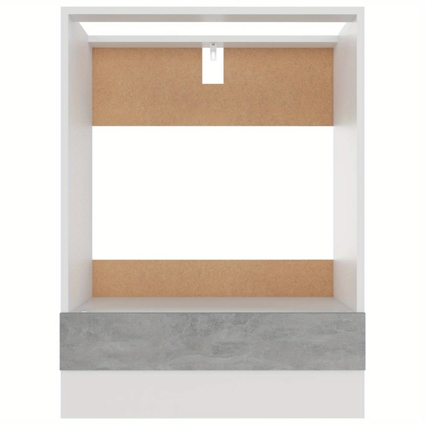 Ovenkast – Keukenkast – Opbergkast – Kastje – Meubel – Beton Grijs – 60x46x81,5 cm – Gemaakt Van Engineered Wood