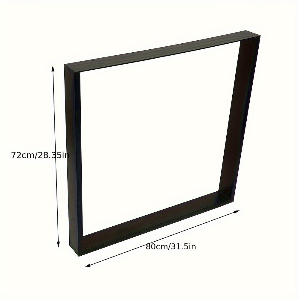 Tafelpoten Industrieel – Stoelpoot – Meubelpoten – Tafelpoot Metaal – Industriële Meubelpoten – 80x72 cm – Zwart Poedercoating – Draagvermogen 150 kg