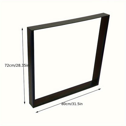 Tafelpoten Industrieel – Stoelpoot – Meubelpoten – Tafelpoot Metaal – Industriële Meubelpoten – 80x72 cm – Zwart Poedercoating – Draagvermogen 150 kg