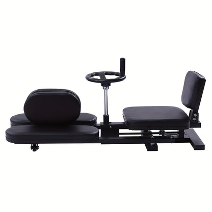 Beenstrekmachine – Beenrekker – Flexibiliteitstrainer – Strekmachine – Spagaattrainer – Verstelbare Spreidhoek Tot 200° – Robuuste Stalen Constructie Met Comfortabele Kussens