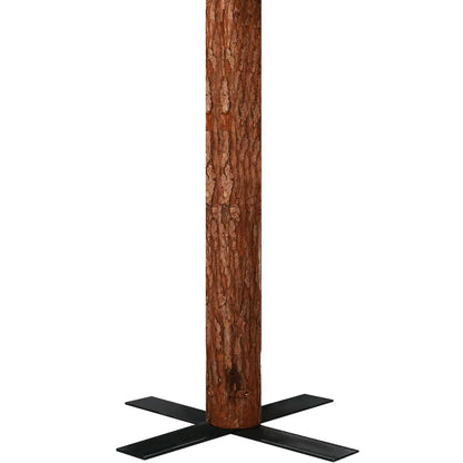 Kerstboom – Kunstkerstboom – Decoratieve Kerstboom – Kunstboom – Feestboom – Slank Ontwerp – 210 cm Hoog – Houten Standaard – Zonder Elektriciteit – Sneeuwaccenten