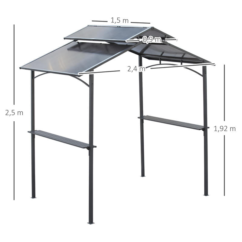 Temporary, detachable outdoor canopy, patio tent, garden awning, suitable for picnics, parties, weddings and other lawn activities, Wedding Marquee, Party Shelter, Outdoor Pavilion, Portable Tent, Flameresistant Roof, Terrace