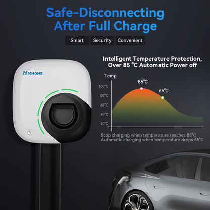 Laadpaal – Wallbox – Oplaadstation – EV Charger – Elektrische Auto Lader – 11 kW 16A 3 Fase – App Bedieningsfunctie – IP65 Waterdicht
