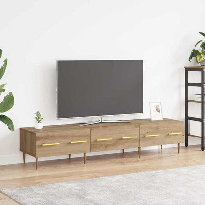 TV-kast – TV-meubel – Mediakast – Tv-console – Opbergkast – Rustiek Eikenhout – Compact Formaat 150x36x30 cm