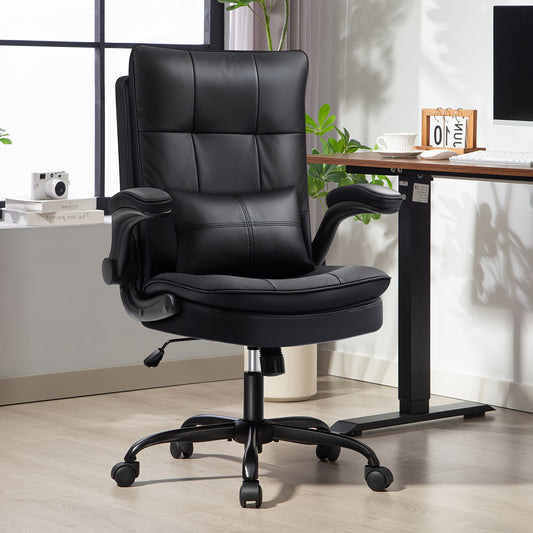 Bureaustoel – Office Chair – Draaistoel – Kantoorstoel – Ergonomische Stoel – XXL Breede Zitting – Metalen Frame – Max. 200 kg Belastbaar