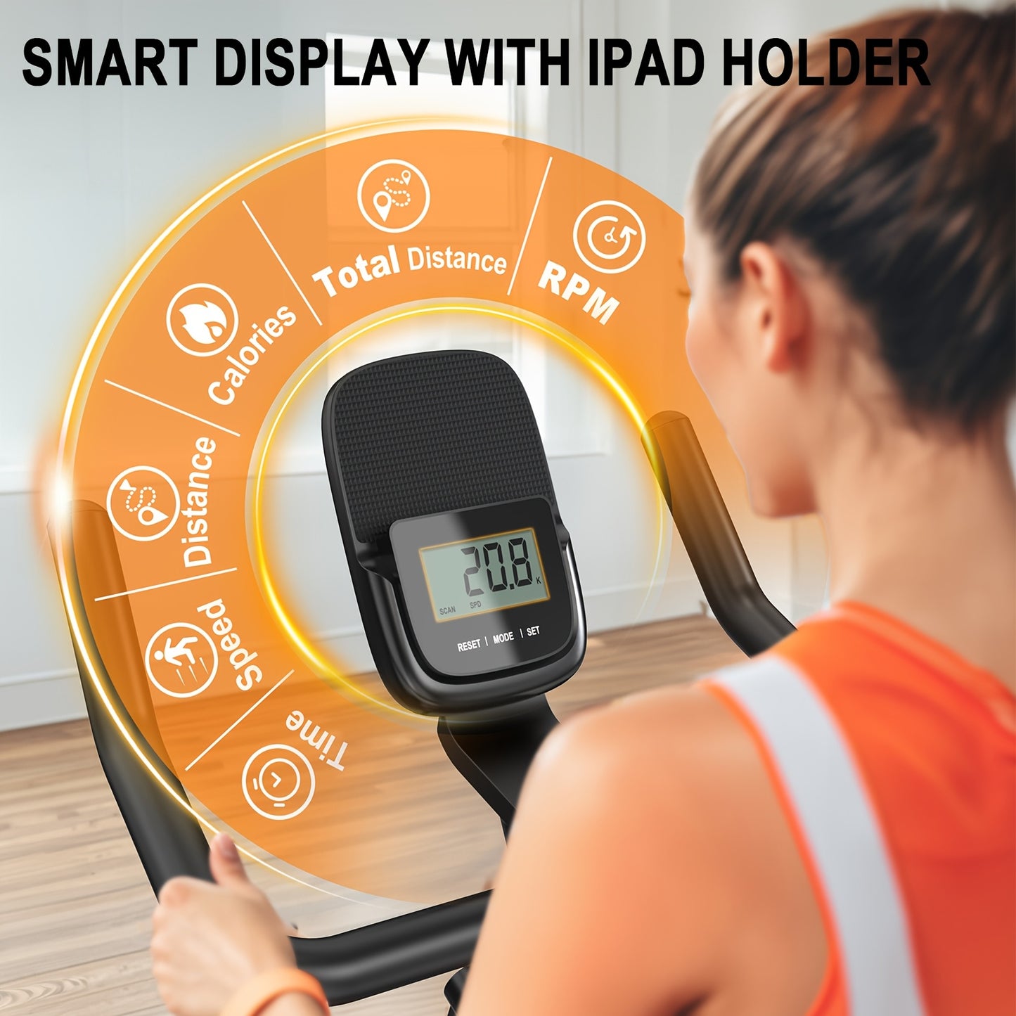 Magnetische Roeitrainer – Roeimachine – Fitnessapparaat – Indoor Trainer – Sportapparaat – 16 Instelbare Weerstandsniveaus – Compact En Stil – Houtnerf Kleur