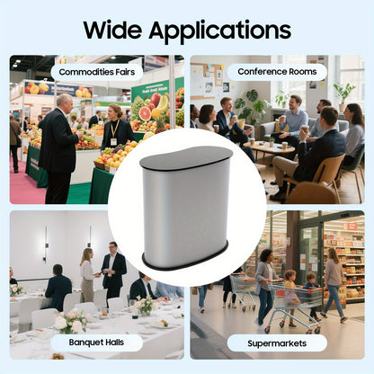 Black Detachable Service Counter with Carry Bag, Portable Plastic Lectern (49.9 KG Capacity) for Product Demonstrations & Business Meetings