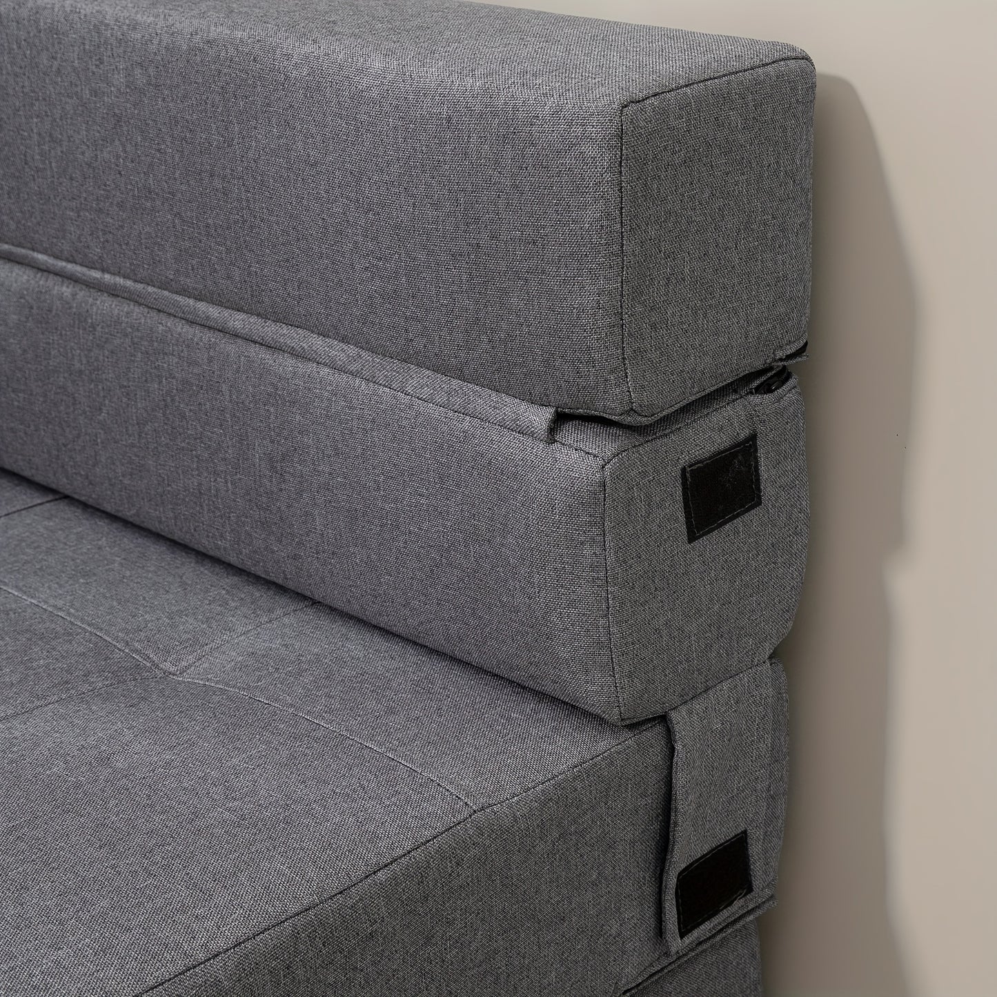 Slaapstoel – Slaapbank – Zetelbed – Logeerbed – Slaapfauteuil – Inklapbaar – Belastbaar Tot 100 kg – Donkergrijs