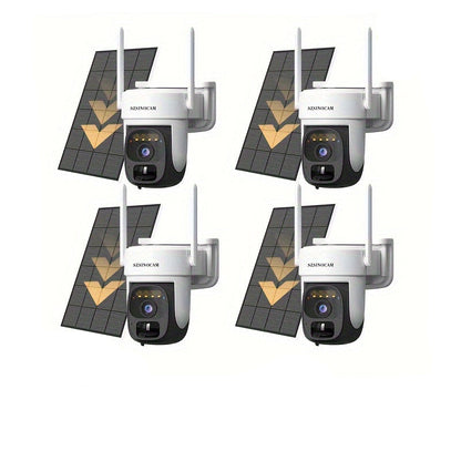 Draadloze Beveiligingscamera Set – Wifi Camera – Outdoor Camera – PTZ Beveiligingscamera – 4G Camera – 2K HD Resolutie – Zonne-energie & Bewegingsdetectie
