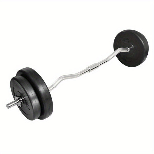 Halterstang – Curlstang – Barbell – Fitnessstang – Verstelbare Halter – 30kg Gewicht – Ergonomisch Gebogen Koperlegering