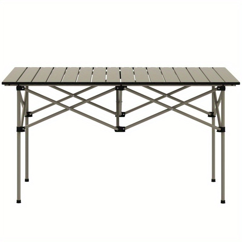 Campingtafel – Inklapbare Tafel – Vouwtafel – Picknicktafel – Tafel Voor Buiten – Lichtgewicht Aluminium – Verstelbare Hoogte – Compact Met Draagtas – Stabiel X-Frame