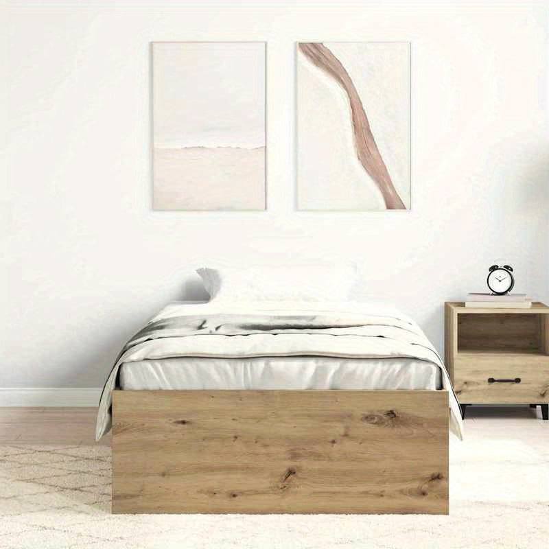 Bed frame without Mattress Oak Artigianale 100x200cm Practical, removable, suitable for all seasons