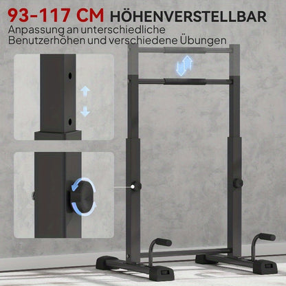 Dip Bars – Dips Stangen – Push-Up Stands – Parallel Bars – Dip Station – Verstelbaar – 540kg Draagvermogen – Compacte Ruimtebesparende Constructie