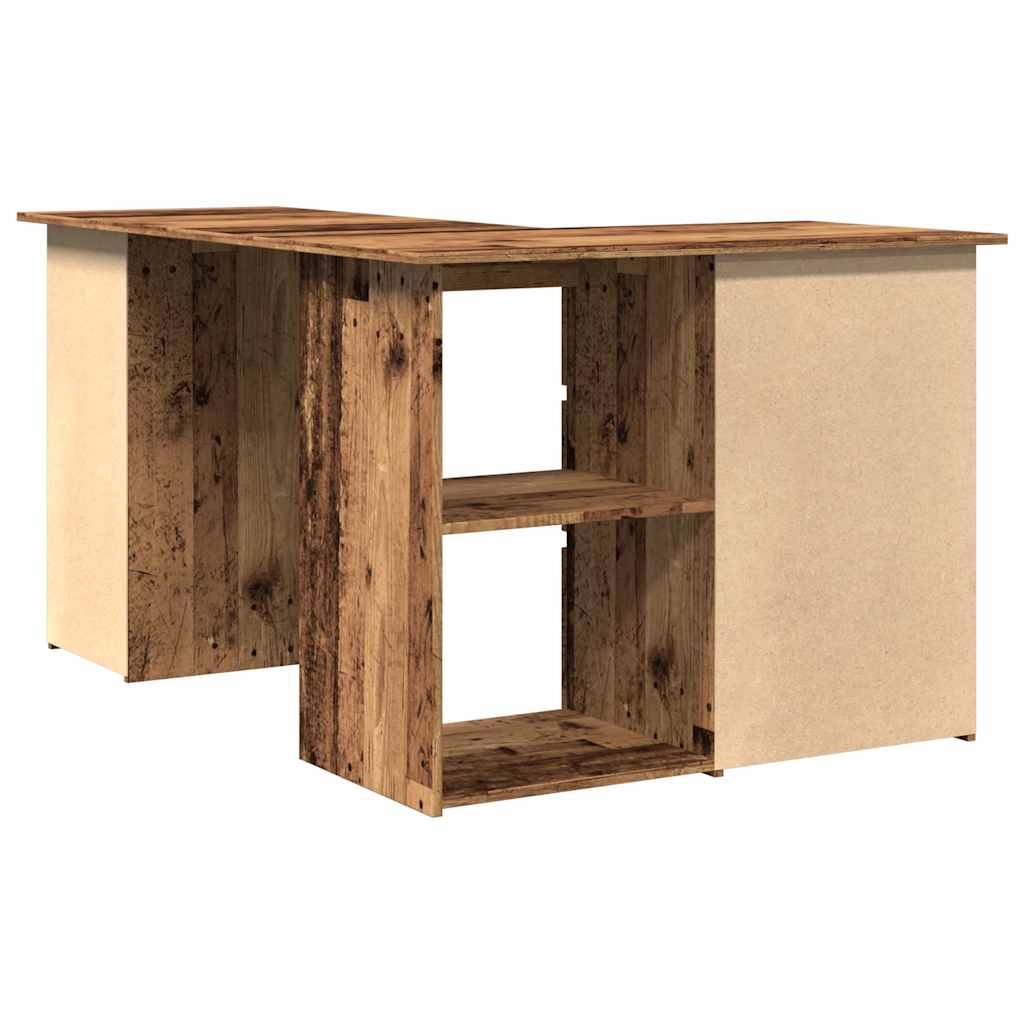 Hoekbureau – Hoektafel – Computerbureau – Bureautafel – L-vormig Bureau – Hoogwaardig Hout – 2 Deuren & 4 Lades – Ruime Werkplek