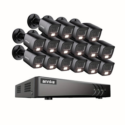 4-delige 3K Beveiligingscamera Set – Buitencamera – Dome Camera – PoE Camera – Bewakingscamera – AI Detectie – Kleurennachtzicht tot 30 m – Ingebouwde Microfoon