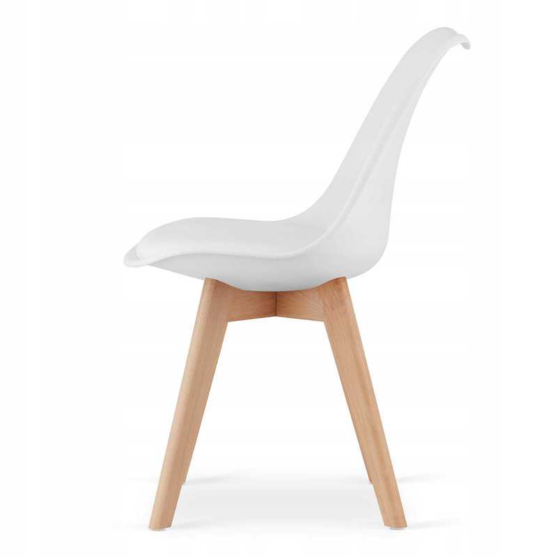 Rectangular Table Set 120x80 Sonoma Oak + 4 White MARK Chairs