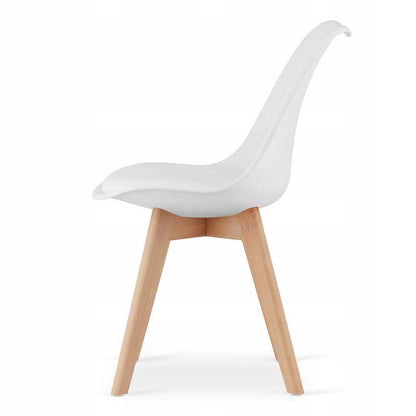 Rectangular Table Set 120x80 Sonoma Oak + 4 White MARK Chairs