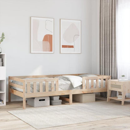 Bedframe – Ledikant – Eenpersoonsbed – Slaapkader – Houten Bed – Massief Dennenhout – Afmeting 80x200 cm – Eenvoudig te Monteren