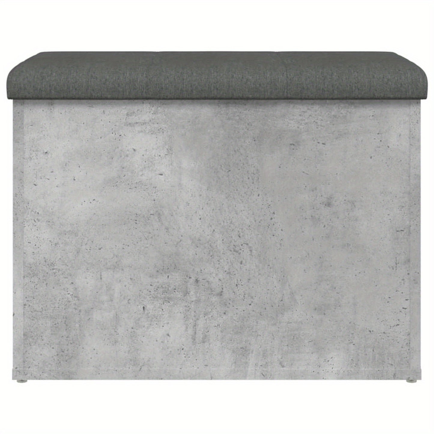 Bankje Met Opbergruimte – Zitbank – Opbergbank – Zitkist – Schoenenbank – Beton Grijs – Hout – Compact 62x42x45 cm – Multifunctioneel Voor Hal Slaapkamer Woonkamer