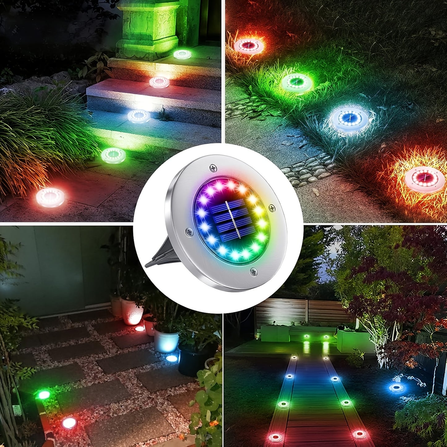 Solar Buitenlamp – Tuinlamp – Grondspot – LED Lamp – Solar Licht – Roestvrij Staal – Automatische Sensor – IP44 Waterdicht