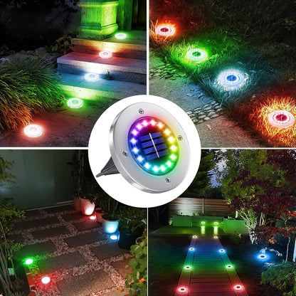 Solar Buitenlamp – Tuinlamp – Grondspot – LED Lamp – Solar Licht – Roestvrij Staal – Automatische Sensor – IP44 Waterdicht