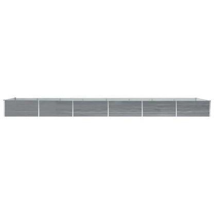 Bloemenrek – Plantenrek – Bloemenbak – Plantentafel – Plantenstandaard – Gegalvaniseerd Staal – 600x80x45 cm – Weerbestendig Grijs