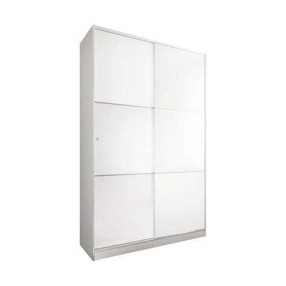 Wardrobe 2 in Front of Dnoce, Bedroom Closet, Furniture with 4 Shelves And Clothes Rail, 120X50H200 Cm, Available in 4 Colors