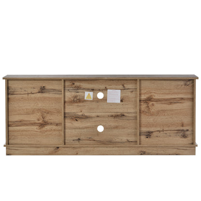 Rustiek TV-meubel – TV-meubel – TV-kast – Lowboard – Onderzetter – Schuifdeuren – Verstelbare Legplanken – 150x40x60 cm – Geschikt voor tv’s tot 65 inch