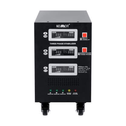 Spanningsstabilisator – Voltage Regulator – Spanningsregelaar – Driefasenspanningsregelaar – Voltage Stabilizer – Automatische Driefasige Stabilisatie – Nauwkeurige 230V ±3% Uitgang – Ingebouwde Fasebewaking Veiligheid