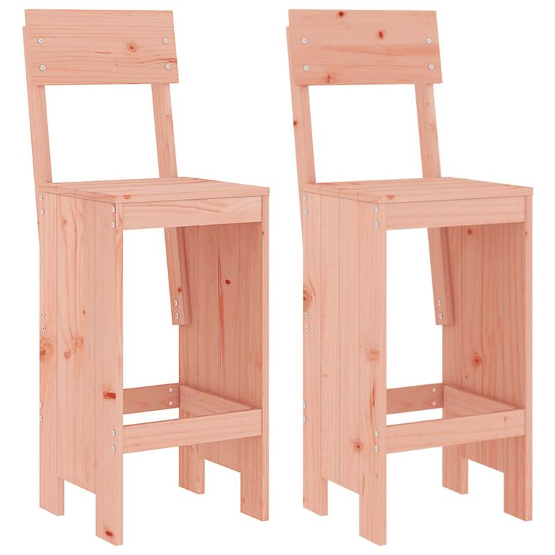 Bar stool 2pcs 40x48.5x115.5cm solid wood Douglasia, Bar Seating, Kitchen Stools, Modern Bar Stools, Stylish Seating, Hardwood Construction, Durable Stools, Counter Height Stools, Wooden Stools