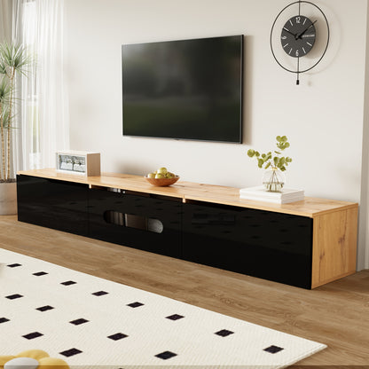 TV-meubel – TV-kast – TV-dressoir – TV-standaard – TV-bank – Hoogglans Afwerking – 180 cm Breed – Muur- en Vloerbevestiging