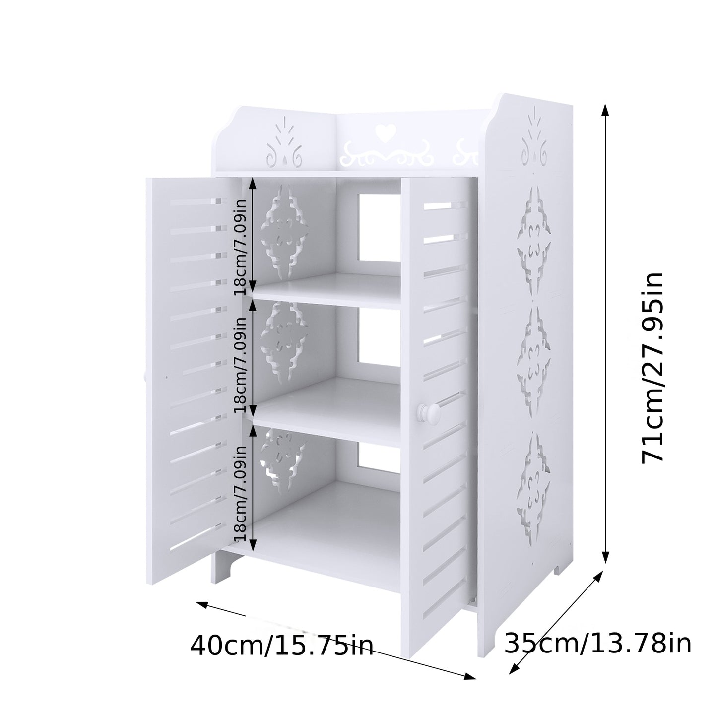 Schoenenkast – Schoenenrek – Schoenopberger – Schoenhouder – Schoenmeubel – 3-laags Voor 6 Paar Schoenen – Stevig Dik PVC – Zitbank Met Opbergruimte 40x35x71 cm - Wit