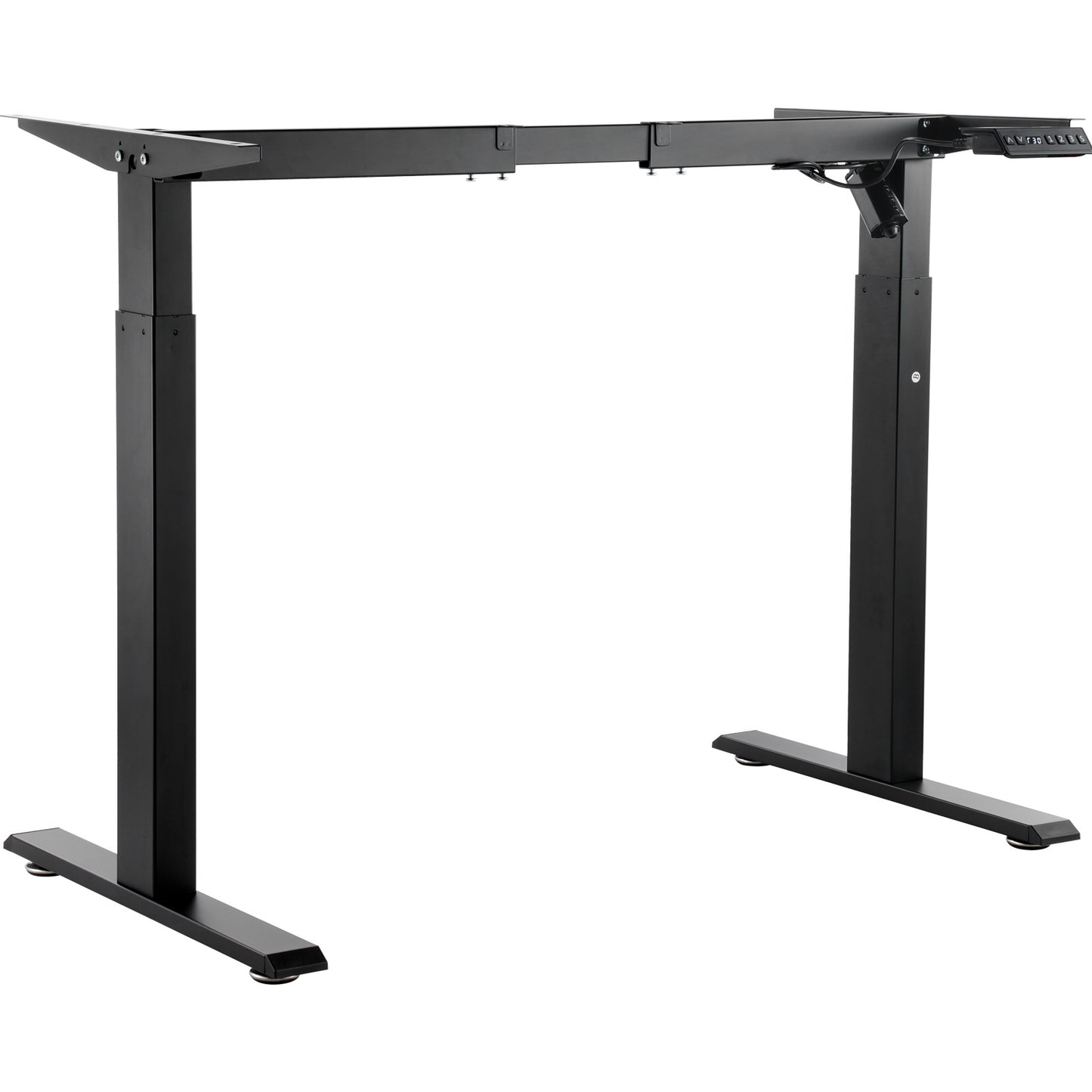 VEVOR Electric Standing Desk Frame Adjustable 70-117 cm H Black Workstation Base