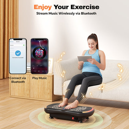 Trilplaat – Vibratieplaat – Vibrerende Fitnessplaat – Powerplate – Fitnessplatform – 7 Lichteffecten – Duurzaam ABS Materiaal
