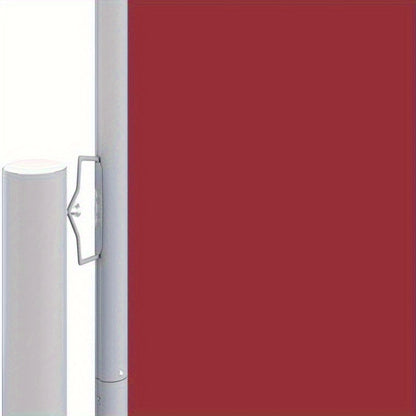 Uitschuifbare Windscherm – Windscherm – Windschutzelement – Tuinscherm – Balkonbescherming – 100 Cm Uitgeschoven – Metalen Frame - Rood