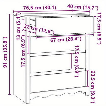 DRAMMEN 76.5x40x91cm Wooden Storage Cabinet with Lockable Shelves - Freestanding Organizer for Home, Office, Bedroom, Bathroom - High-Quality Mixed Wood Construction, Easy Assembly, Compact Design, Bedroom Organizer, Minimali