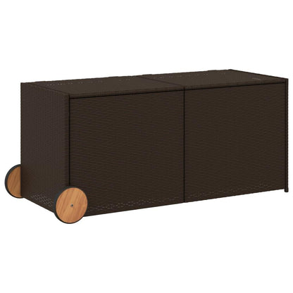 Opbergkist Tuin – Tuinkussenbox – Tuinbox – Opbergbox – Tuinmeubelbox – 283 Liter Inhoud – Weerbestendig PE Rattan Met 4 Wielen En Mobiel