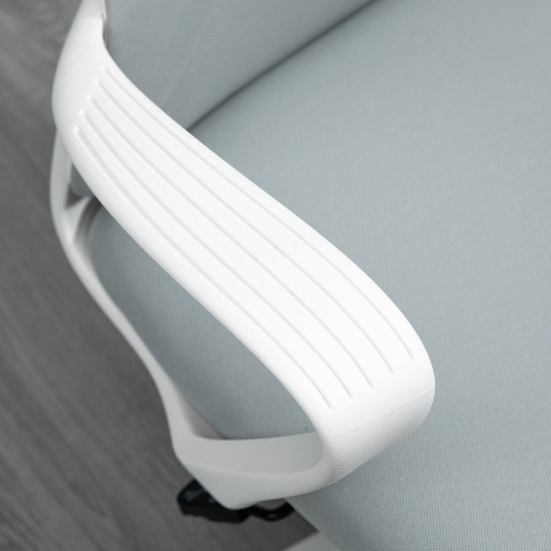 Bureaustoel – Kantoorstoel – Draaistoel – Werkstoel – Office Chair – Verstelbare Hoogte – Kantelfunctie – Ergonomisch Mesh – Lichtgrijs