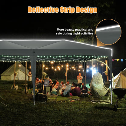 Partytent – Paviljoen – Tuintent – Feesttent – Schaduwtent – Pop-up – 3x6 meter – 6 Zijwanden – Stevig Oxford Polyester – Lichtgewicht Frame