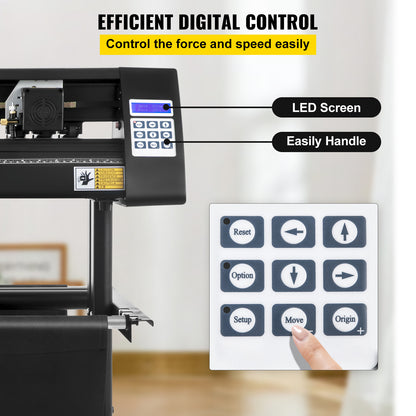 Vinylsnijder – Vinyl Cutter – Snijplotter – Snijmachine – Plotter – Ingebouwd Optisch Oog – 870 mm Snijbreedte – LED-Display