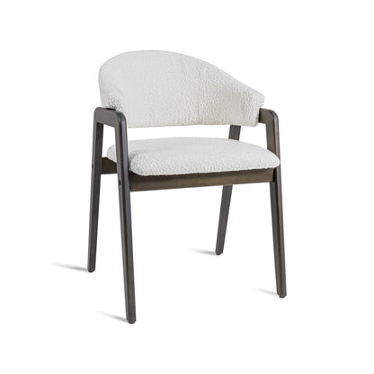 Fauteuil – Armstoel – Stoel – Loungestoel – Zetel – Massief Parawood – Vlekbestendige Bouclè Bekleding