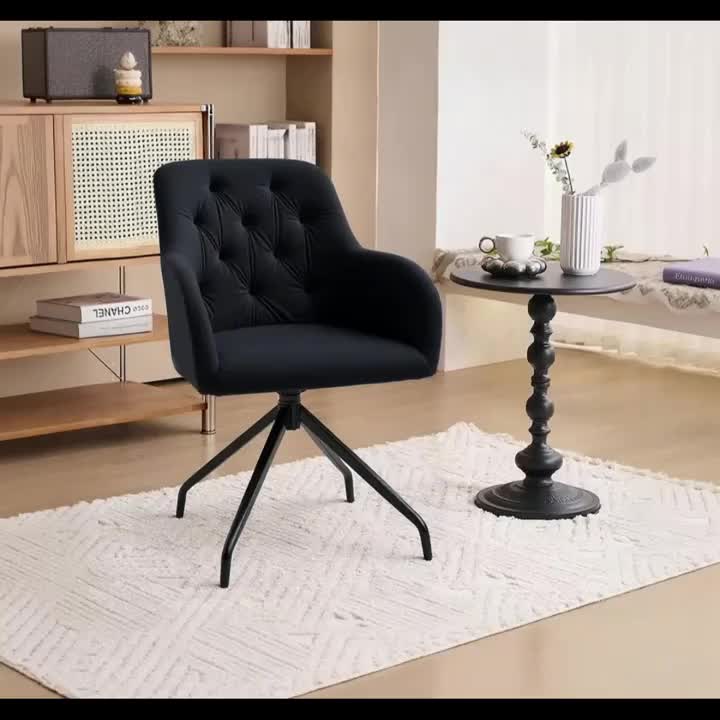 Eetkamerstoelen – Stoelen – Dining Chairs – Keukenstoelen – Zwarte Stoelen – Mid-Century Design – Zachte Comfortabele Kussens – Eenvoudige Montage