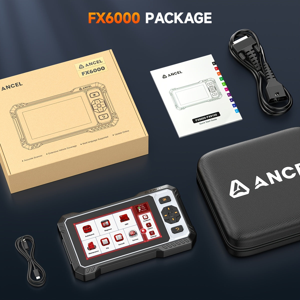 OBD2 Scanner – Diagnose Tool – Auto Code Reader – Foutcode Uitlezer – Motor Tester – ABS Auto Bleeding – Levenslange Gratis Updates