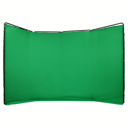 Groen Scherm – Backdrop – Achtergronddoek – Fotostudio Doek – Videostudio Achtergrond – Verstelbare Standaard – Groot Formaat 2,4x4 Meter – Lichtgewicht & Duurzaam